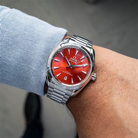 red omega seamaster|omega seamaster aqua terra red.